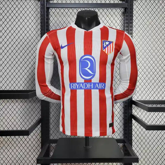 Atlético Madrid Domicile Version Joueur 2025/2026 - Vêtements de sport