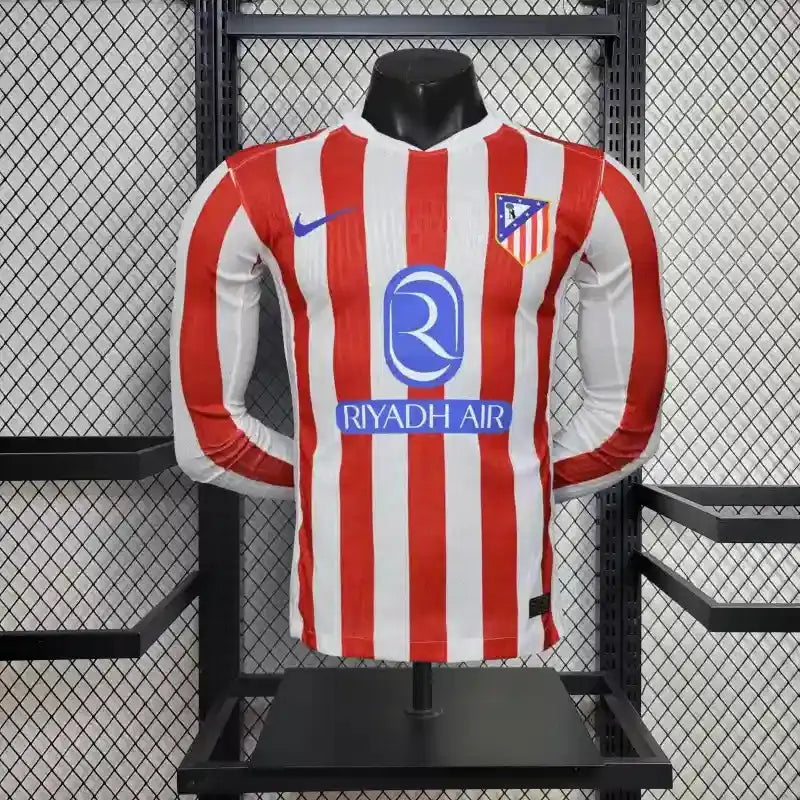 Atlético Madrid Domicile Version Joueur 2025/2026 - Vêtements de sport