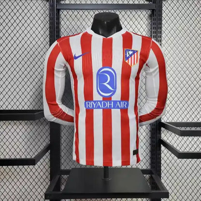 Atlético Madrid Domicile Version Joueur 2025/2026 - Vêtements de sport