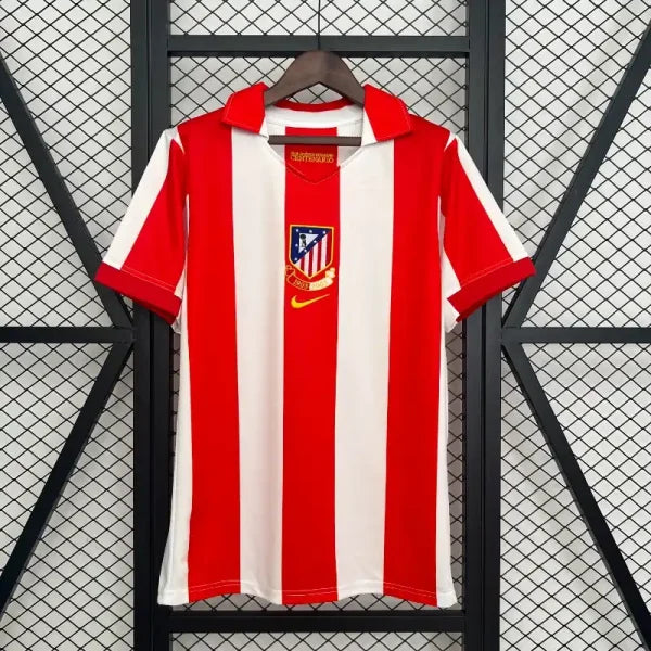 Atletico Madrid Maillot Retro Rouge/Blanc Version Joueur 2003/2004