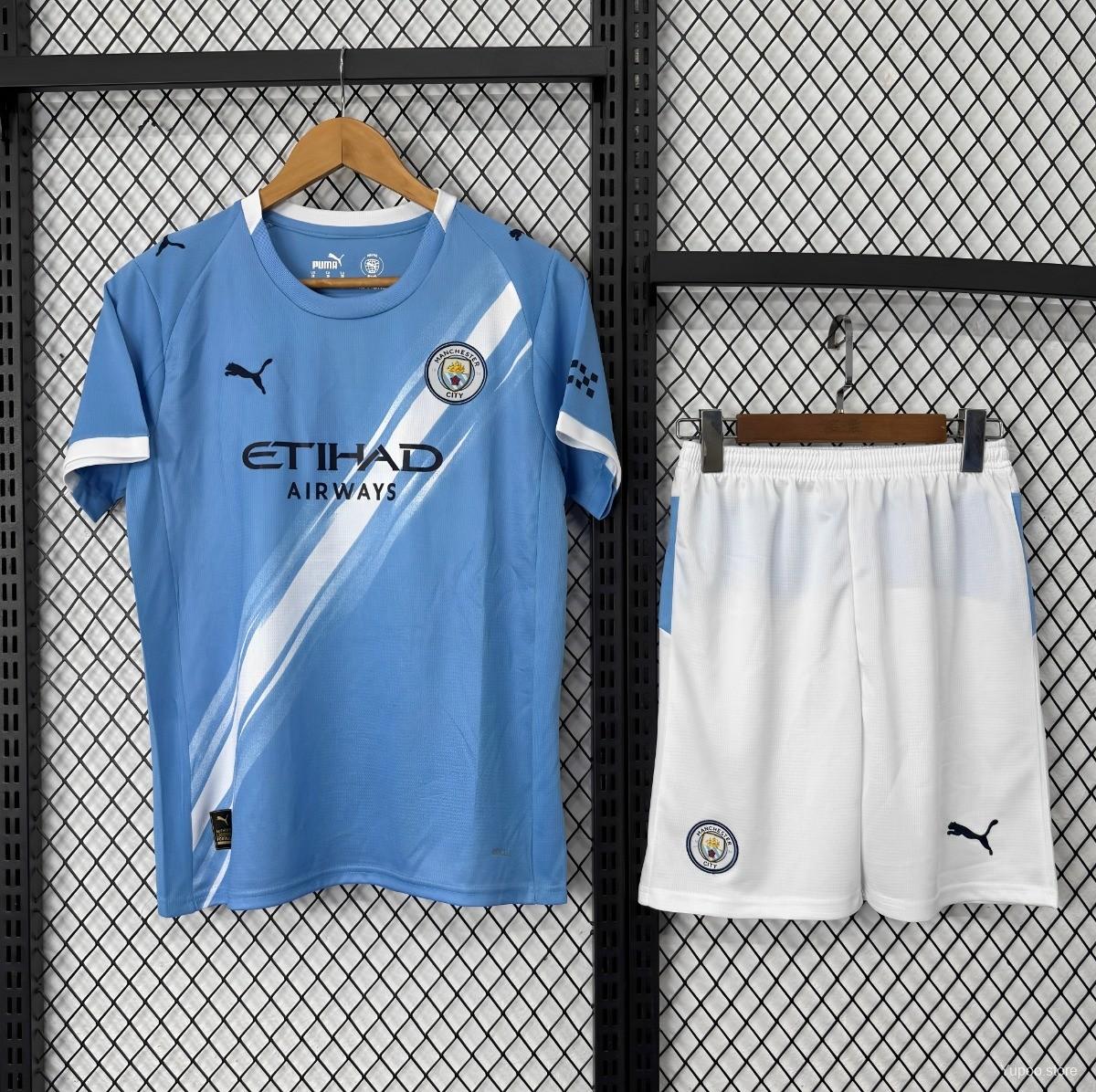 Kit enfant Manchester City Domicile 2025/2026
