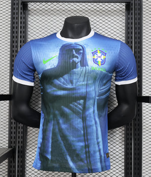 Brésil Édition Spéciale Corcovado Bleu 2024/2025 - Edition Speciale (Version Joueur) / S - Vêtements de sport