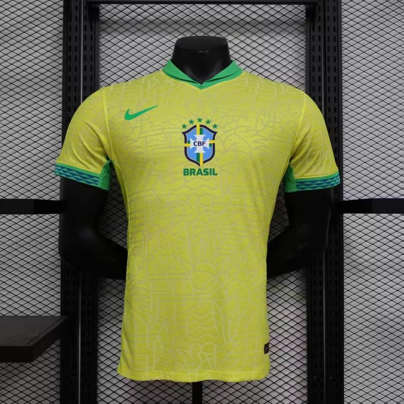 Brésil Domicile Copa America 2024 - Version Joueur ( + 5€) / S - Vêtements de sport