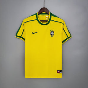Brésil Domicile Retro 1998 - Vêtements de sport