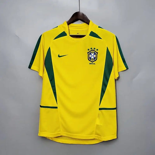Maillot Brésil Domicile Retro 2002 - Vêtements de sport