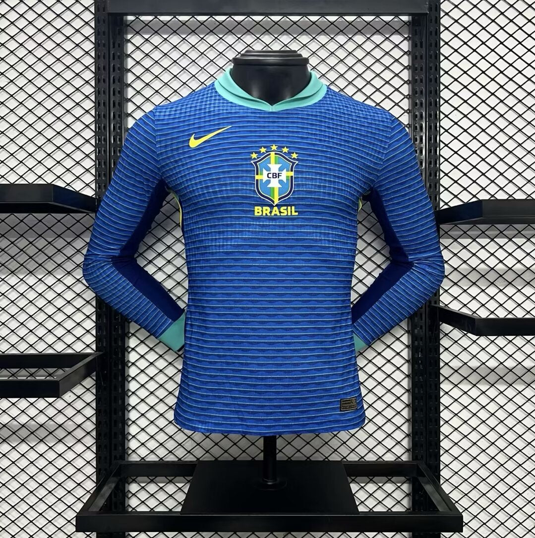 Brésil Extérieur Copa America 2024 - Version Joueur manches longues ( + 7€) / S - Vêtements de sport