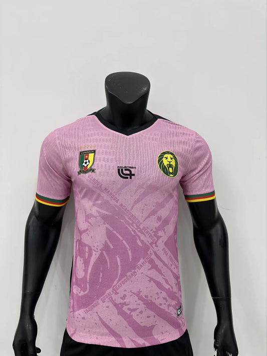 Cameroun Rose Version Joueur 2025/2026 - Vêtements de sport