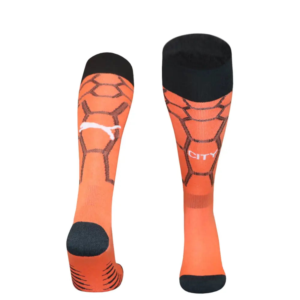 Chaussettes Manchester City Domicile 2026/2027 Gardien Orange - Taille Unique - Vêtements de sport