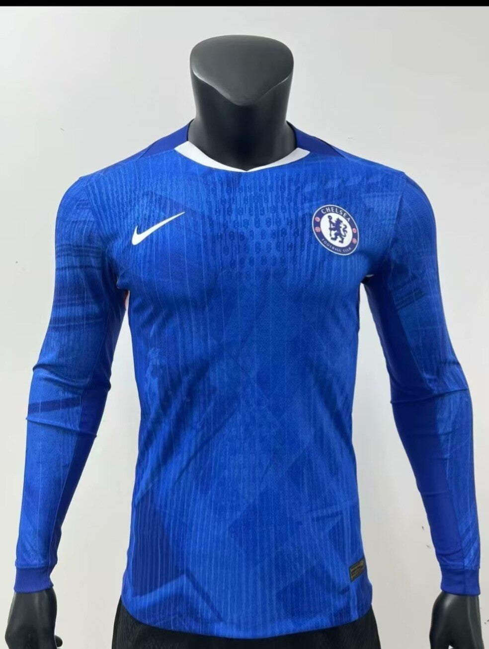 Chelsea Domicile Version Joueur Manches Longues 2025/2026 - Vêtements de sport