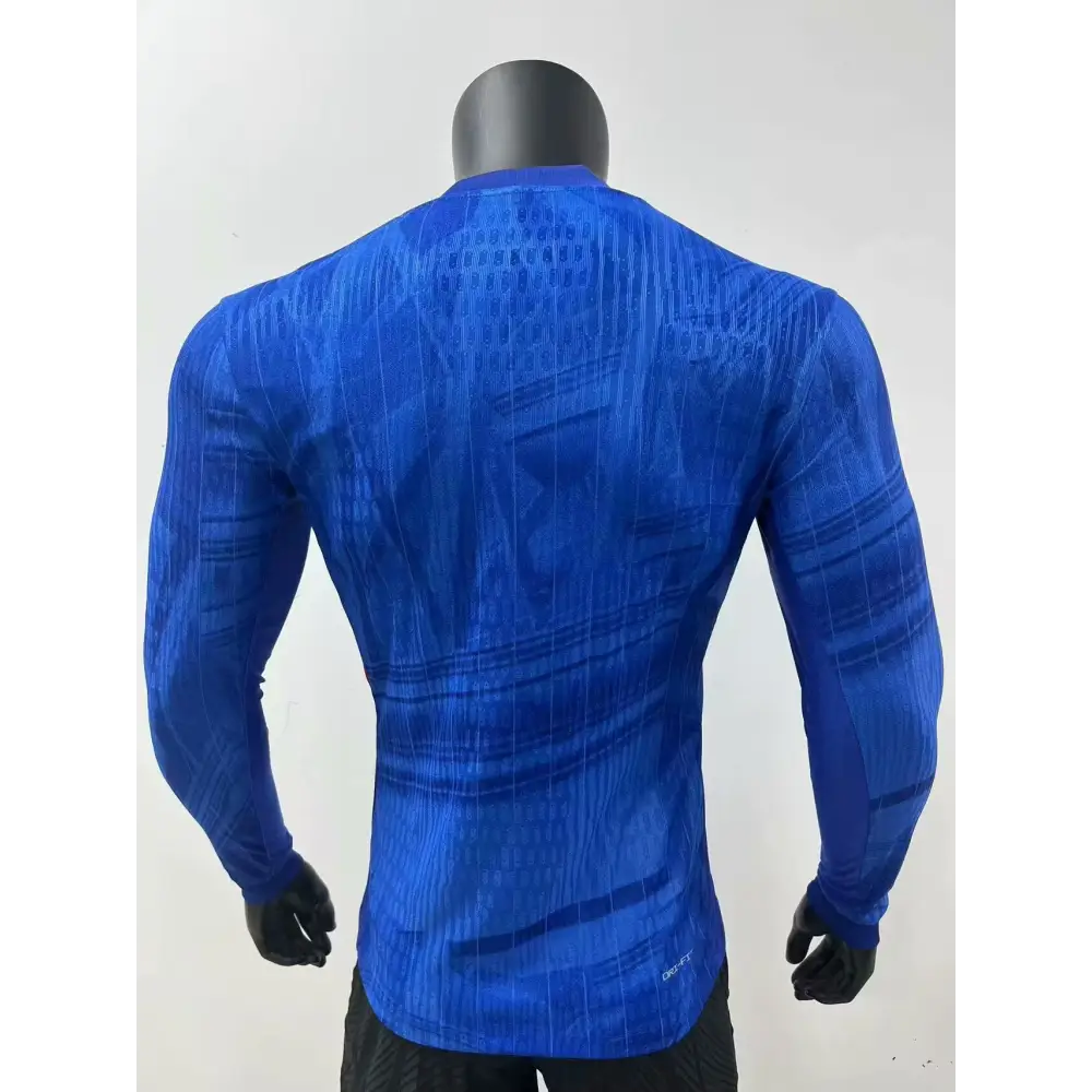 Chelsea Domicile Version Joueur Manches Longues 2025/2026 - Vêtements de sport