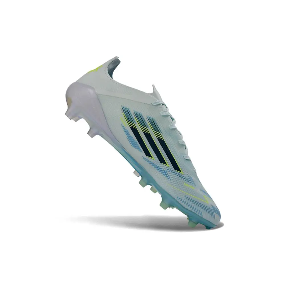 Crampons Adidas F50 Blanche et bleu