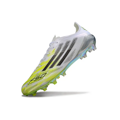 Crampons Adidas F50 Blanche et Jaune