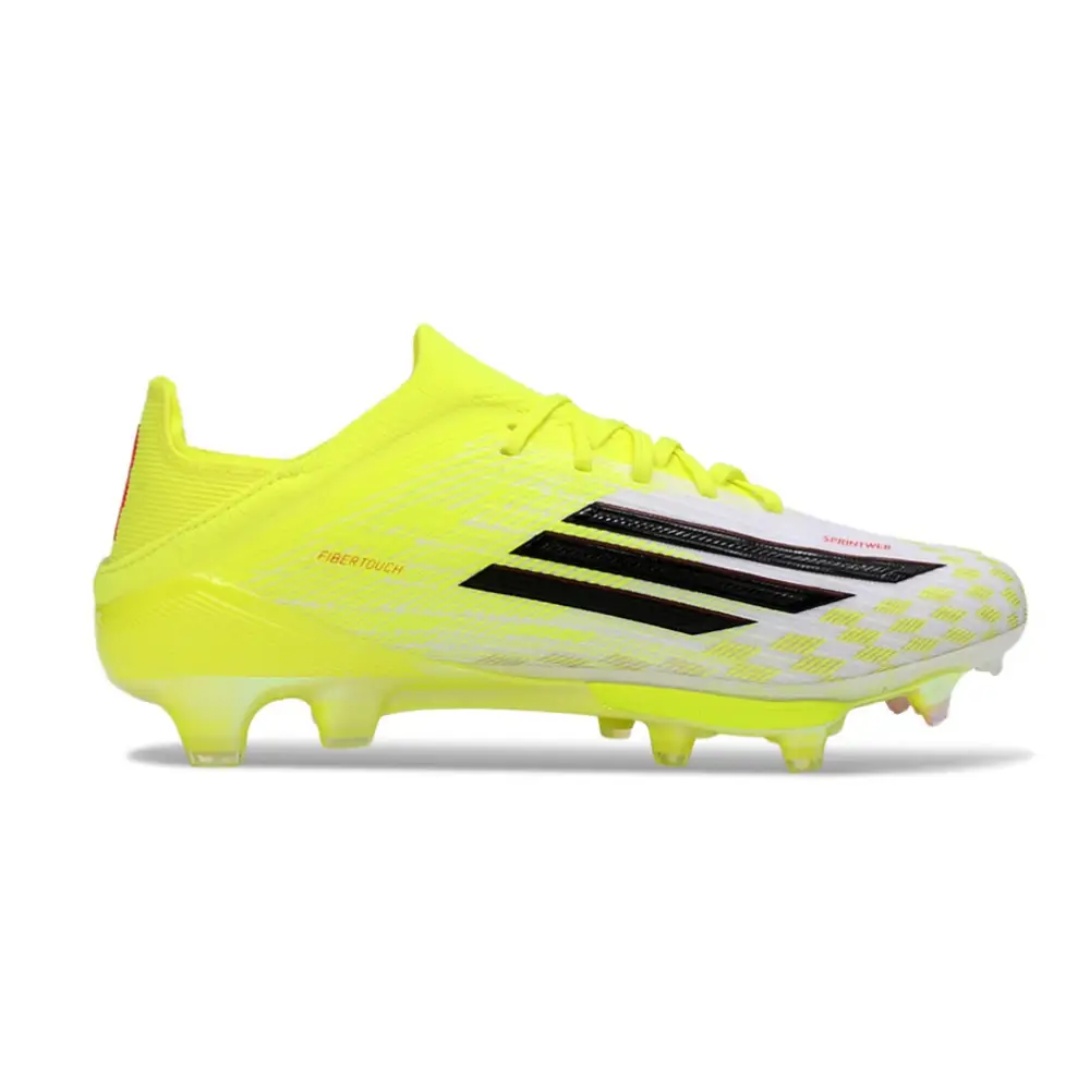 Crampons Adidas F50 Jaune et Blanche