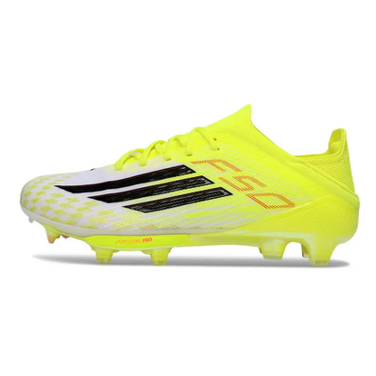 Crampons Adidas F50 Jaune et Blanche