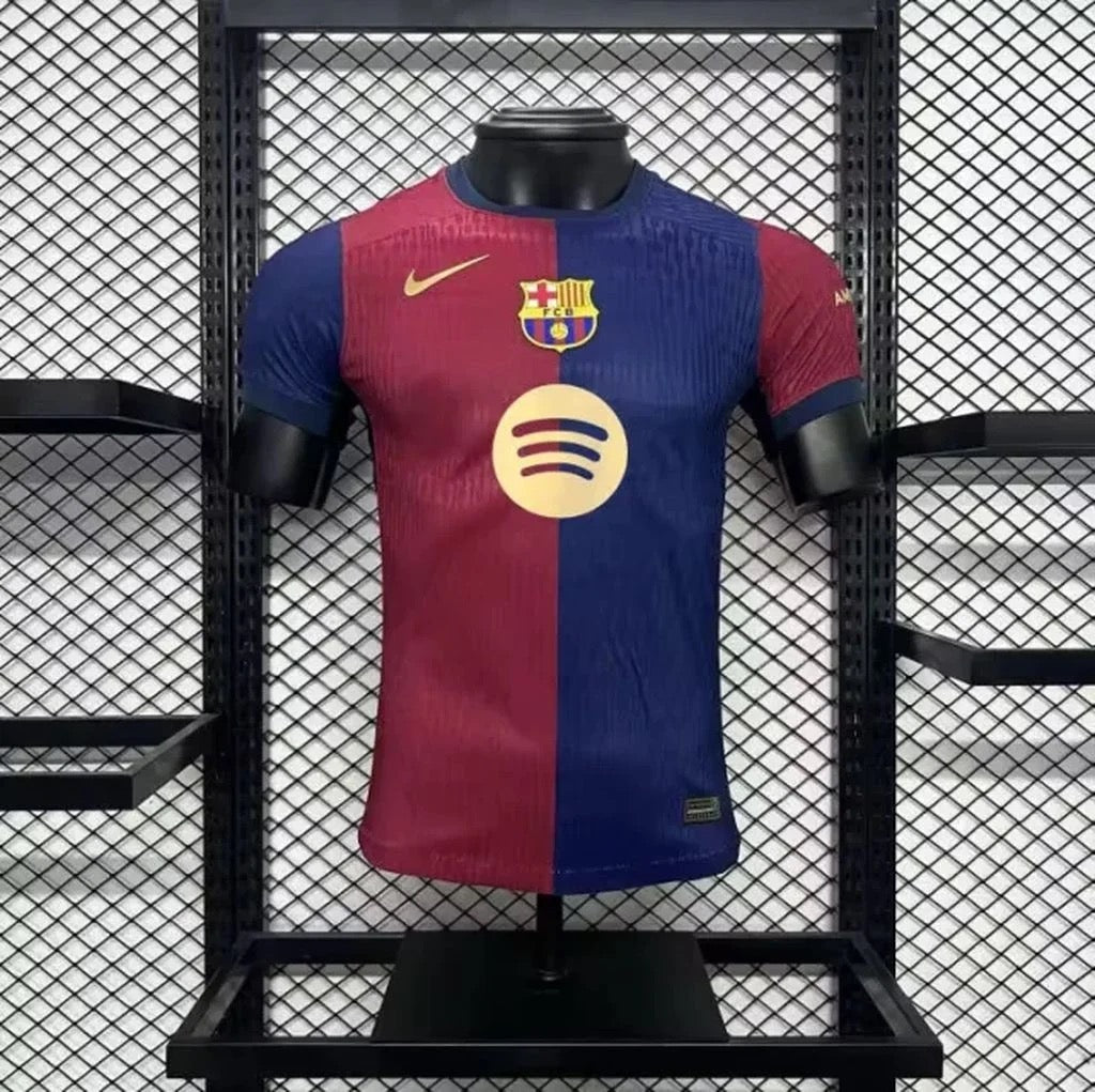 FC Barcelone Domicile 2024/2025 - Domicile logo simple version joueur ( + 5€) / S - Vêtements de sport