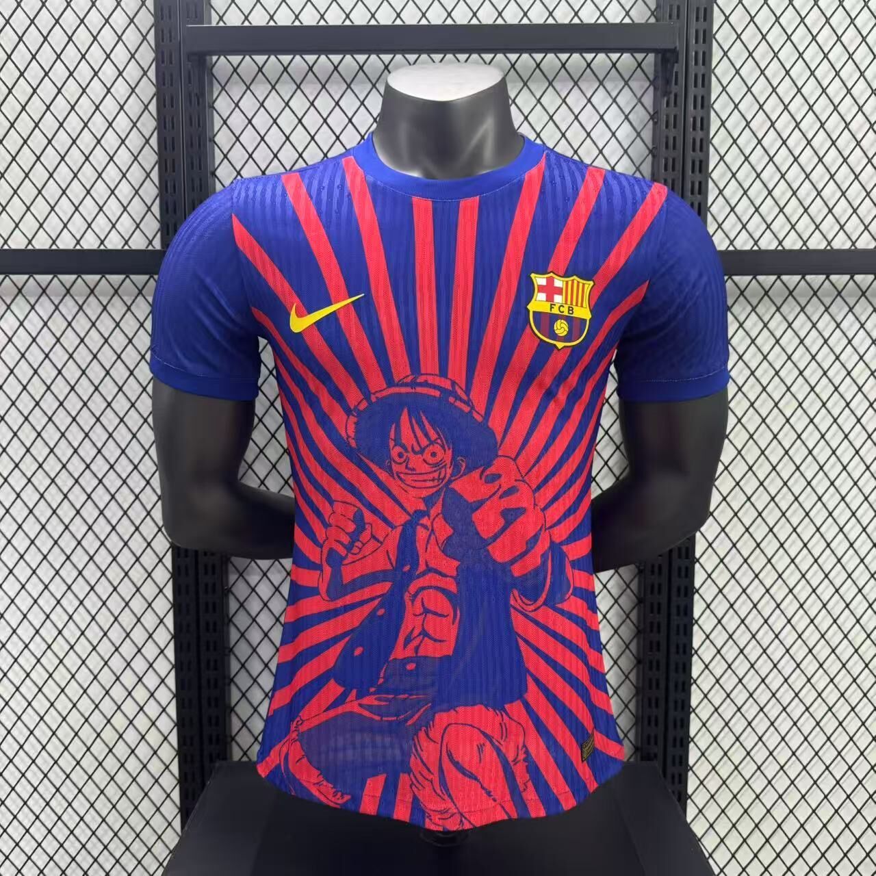 FC Barcelone Domicile Luffy Version Joueur 2025/2026 - Vêtements de sport
