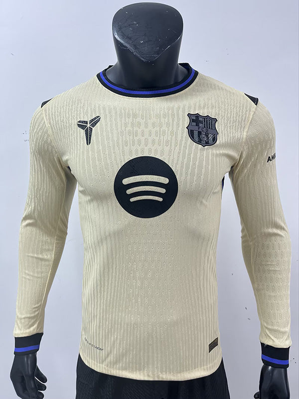FC Barcelone Extérieur Version Joueur Manches Longues 2025/2026 - Vêtements de sport
