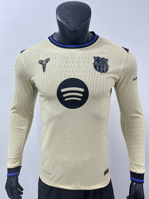 FC Barcelone Extérieur Version Joueur Manches Longues 2025/2026 - Vêtements de sport