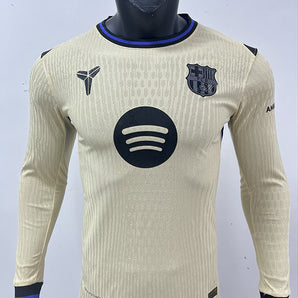 FC Barcelone Extérieur Version Joueur Manches Longues 2025/2026 - Vêtements de sport