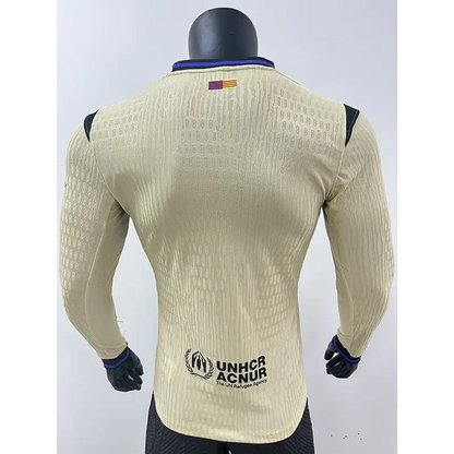 FC Barcelone Extérieur Version Joueur Manches Longues 2025/2026 - Vêtements de sport
