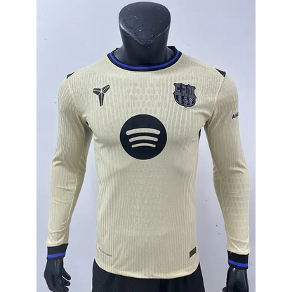 FC Barcelone Extérieur Version Joueur Manches Longues 2025/2026 - Vêtements de sport