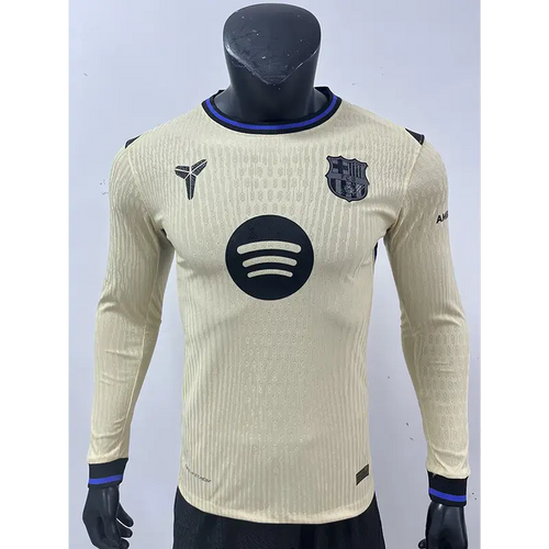 FC Barcelone Extérieur Version Joueur Manches Longues 2025/2026 - Vêtements de sport