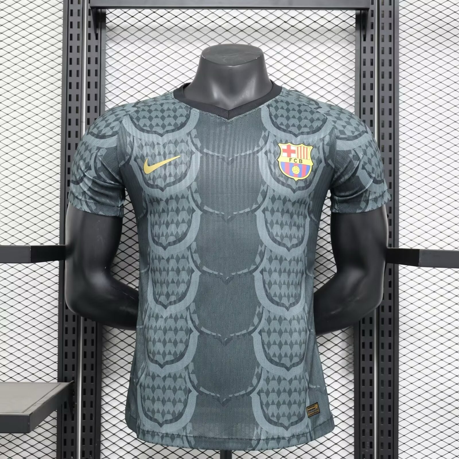 FC Barcelone Gris Version Joueur 2024/2025 - Extérieur / S - Vêtements de sport