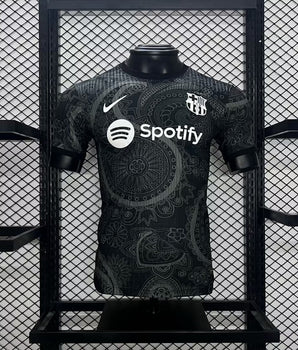 FC Barcelone Noir 2024/2025 - Extérieur / S - Vêtements de sport