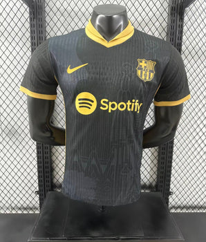 FC Barcelone Noir & Or 2024/2025 - Extérieur / S - Vêtements de sport