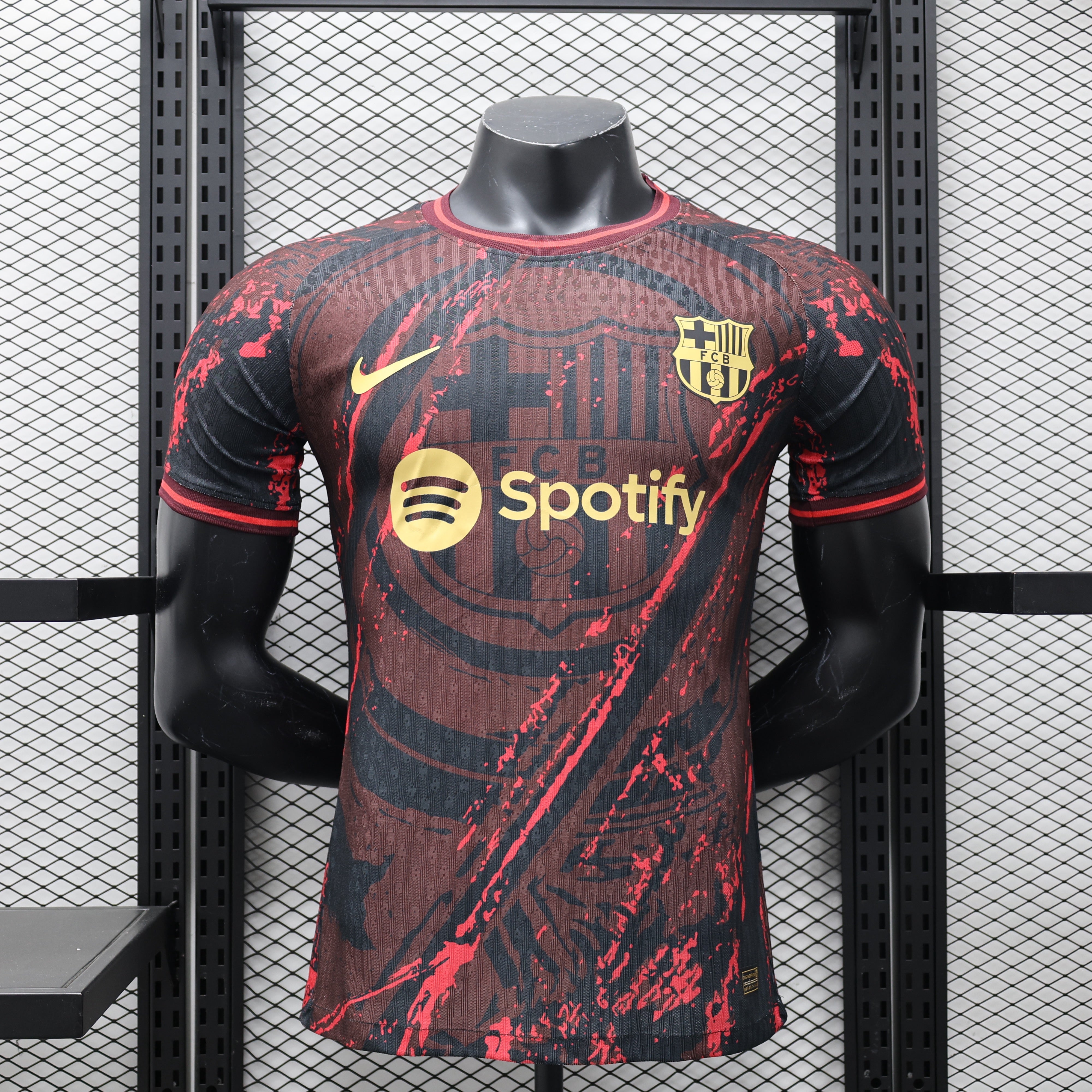 FC Barcelone Noir & Rouge 2024/2025 - Extérieur / S - Vêtements de sport