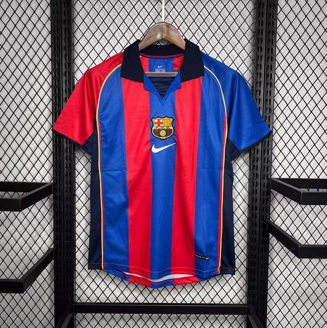 FC Barcelone Retro Domicile 2004/2005 - Retro / S - Vêtements de sport