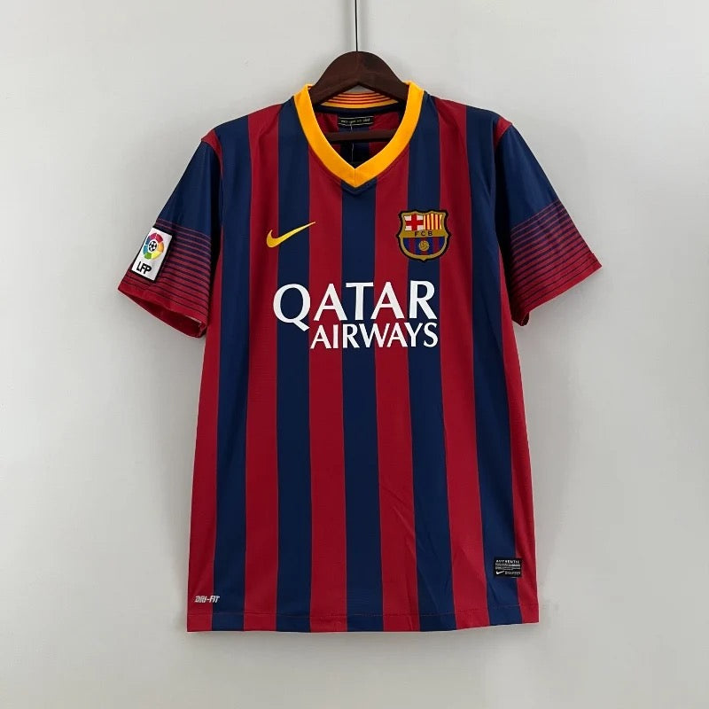 FC Barcelone Retro Domicile 2013/2014 - Retro basique / S - Vêtements de sport
