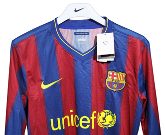 FC Barcelone Retro Domicile Manches Longues 2009/2010 - Vêtements de sport
