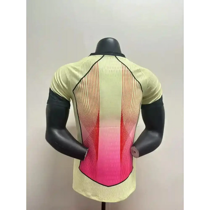 FC Barcelone Spécial Edition Jaune/Rose Version Joueur 2025/2026 Vêtements de sport