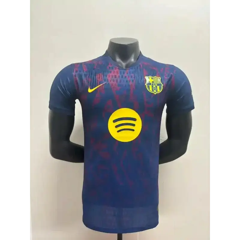 FC Barcelone Version Joueur Spécial Edition Rouge/Bleu 2025/2026 Vêtements de sport
