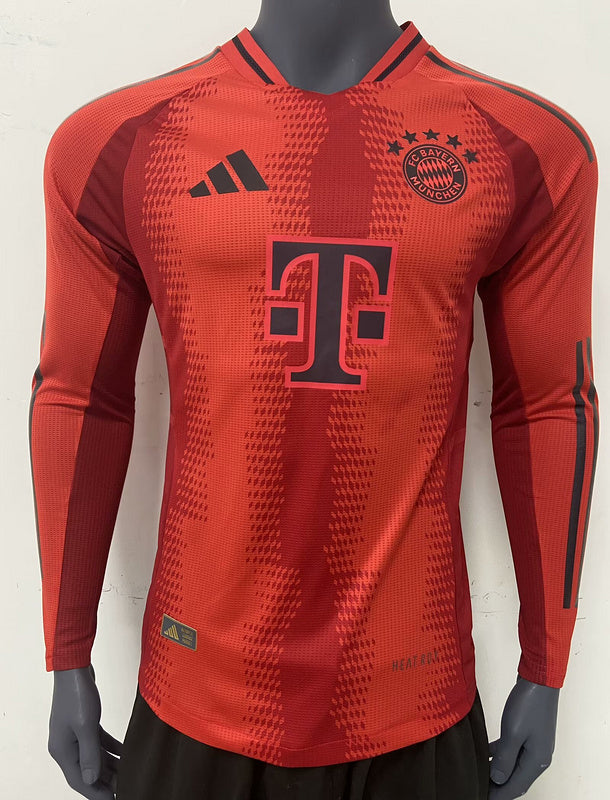 FC Bayern Munich Domicile 2024/2025 - Version Joueur manches longues ( + 7€) / S - Vêtements de sport