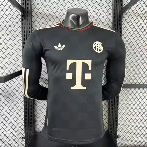 FC Bayern Munich Exterieur 2 Version joueur Manches Longues 2025/2026 Vêtements de sport