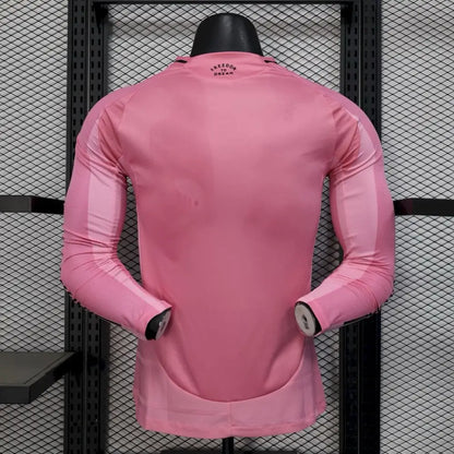 Inter Miami CF Domicile Version Joueur Manches Longues 2025/2026 - Vêtements de sport