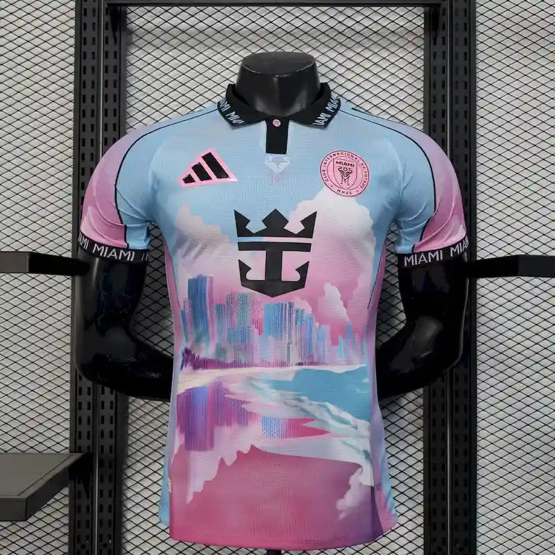Inter Miami CF Edition Bleu/Rose Version Joueur 2025/2026 - Vêtements de sport