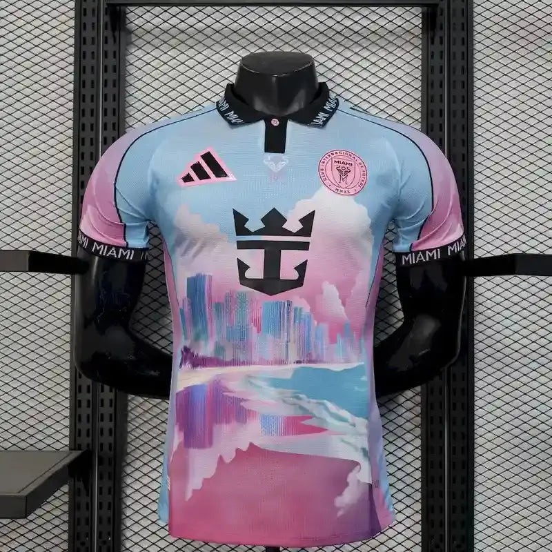 Inter Miami CF Edition Bleu/Rose Version Joueur 2025/2026 - Vêtements de sport