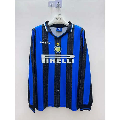 Inter Milan Domicile Manches Longues Retro 1997/1998 - Vêtements de sport