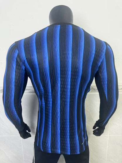 Inter Milan Domicile Version Joueur Manches Longues 2025/2026 - Vêtements de sport