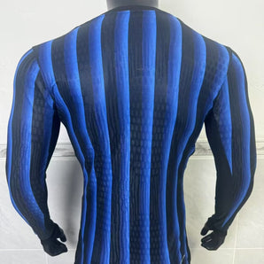 Inter Milan Domicile Version Joueur Manches Longues 2025/2026 - Vêtements de sport