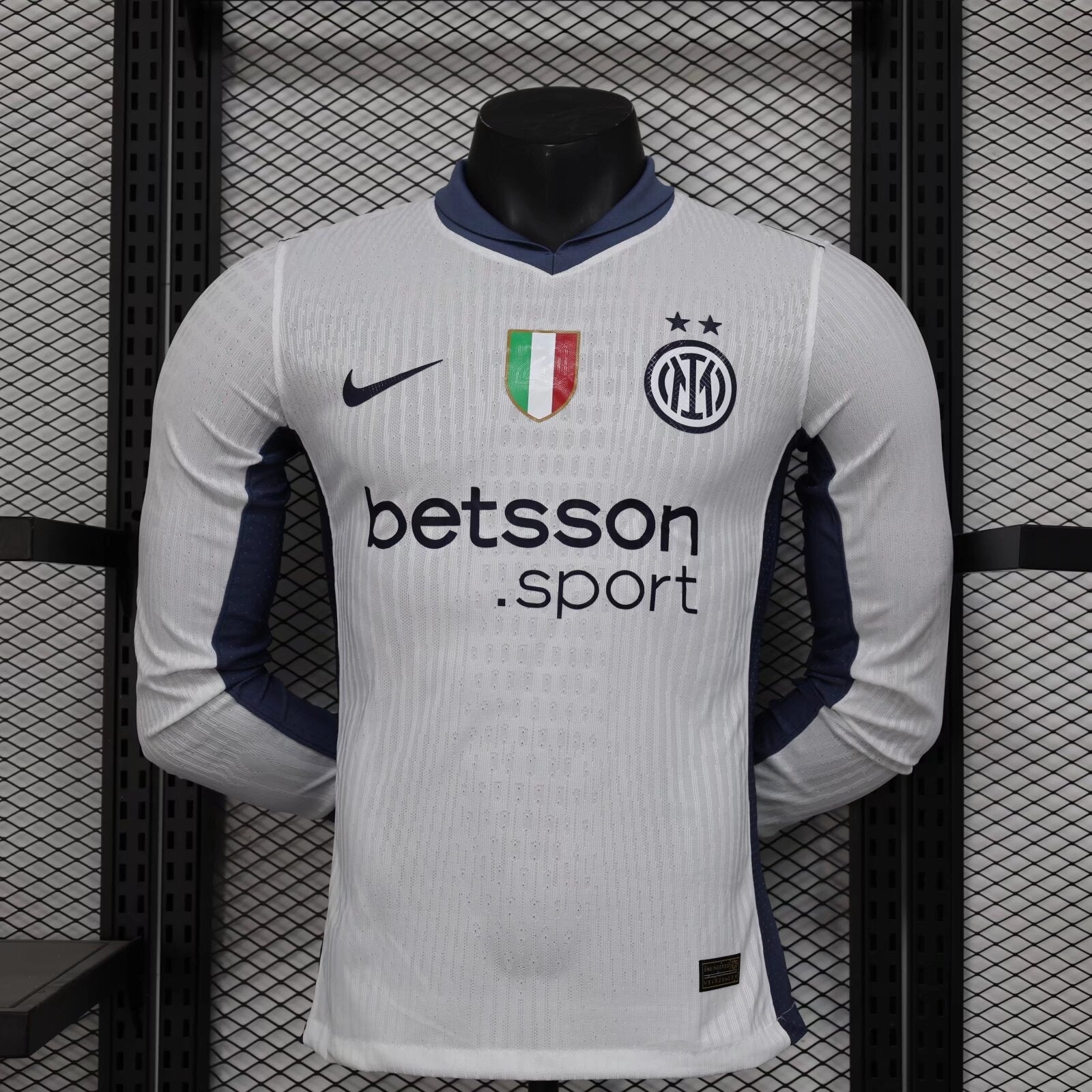 Inter Milan Extérieur Manches Longues Version Joueur 2024/2025 - Vêtements de sport