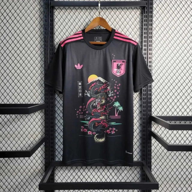 Japon Concept Dragon Black/Rose - Blue/Rose Dragon / S - Vêtements de sport