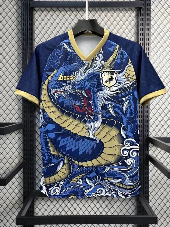 Japon Concept Dragon Blue Gold - Blue/Gold Dragon / S - Vêtements de sport