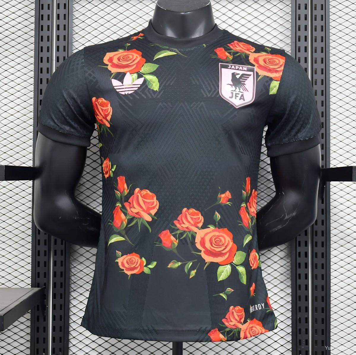 Japon Concept Roses Black - Version joueur ( + 5€) / S - Vêtements de sport