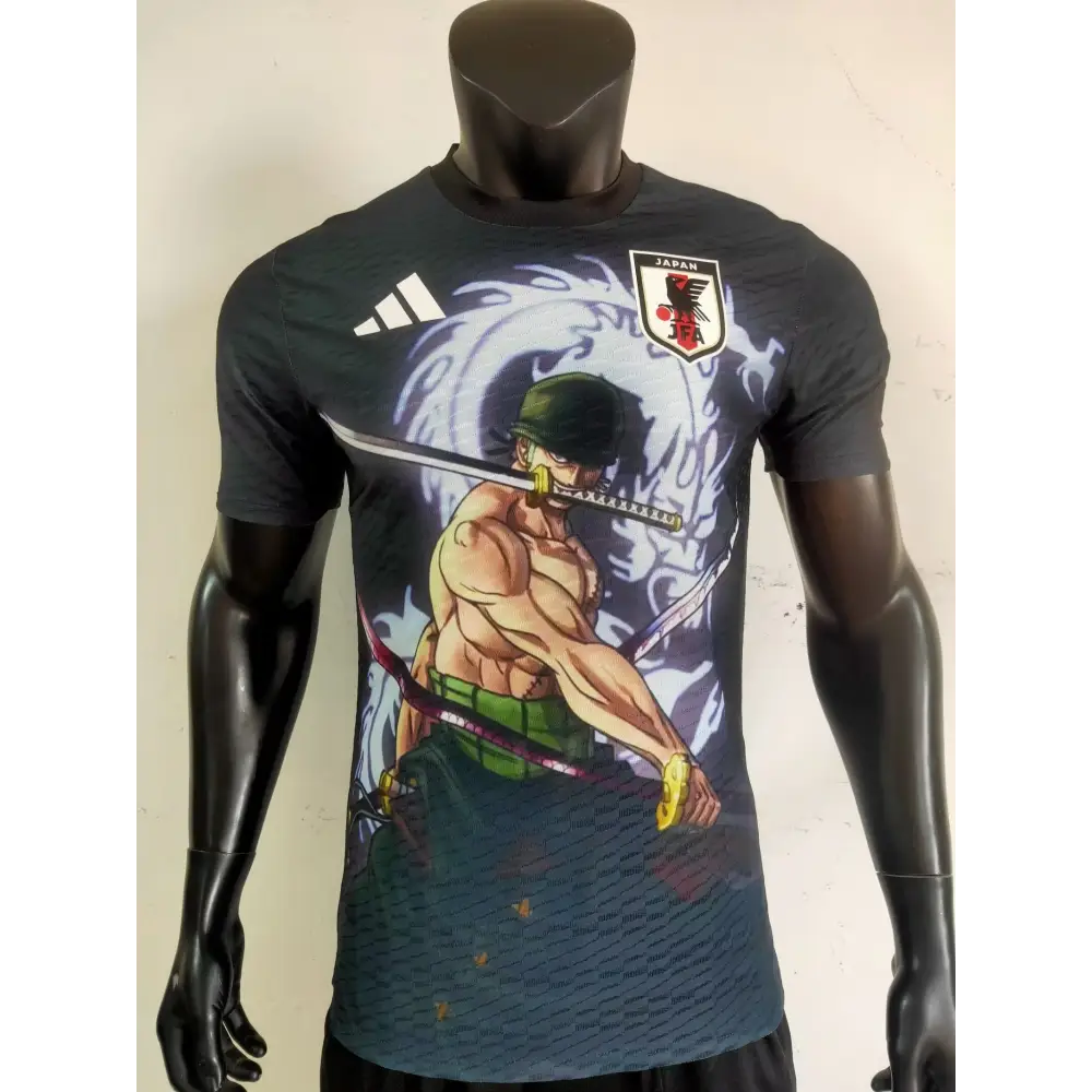 Japon One Piece Zoro Noir Version Joueur 2025/2026 - Vêtements de sport