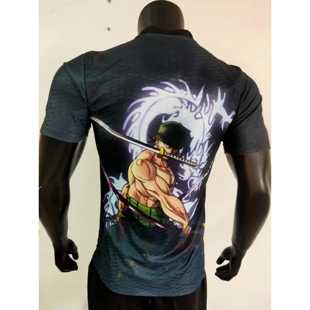Japon One Piece Zoro Noir Version Joueur 2025/2026 - Vêtements de sport