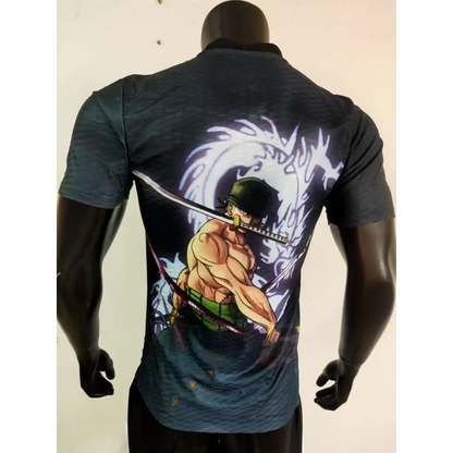 Japon One Piece Zoro Noir Version Joueur 2025/2026 - Vêtements de sport